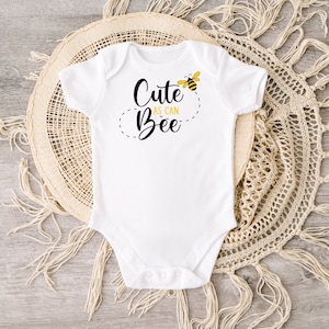 Cute As Can Bee, Honey Bee Baby Outfit, Cute Baby Bee Bodysuit, Bumble Bee Baby Gift, Baby Shower Gift, Little Honey Bee, Baby Clothes