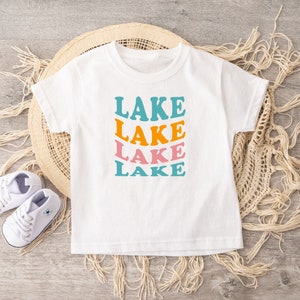 Retro Lake Kids Shirt, Lake Life Kids Shirt, Lake Tshirt For Kids, Gift For Vacation, Lake Gifts For Kids, Lake Vacation Shirt, Travel Shirt