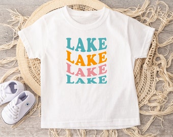 Retro Lake Kids Shirt, Lake Life Kids Shirt, Lake Tshirt For Kids, Gift For Vacation, Lake Gifts For Kids, Lake Vacation Shirt, Travel Shirt