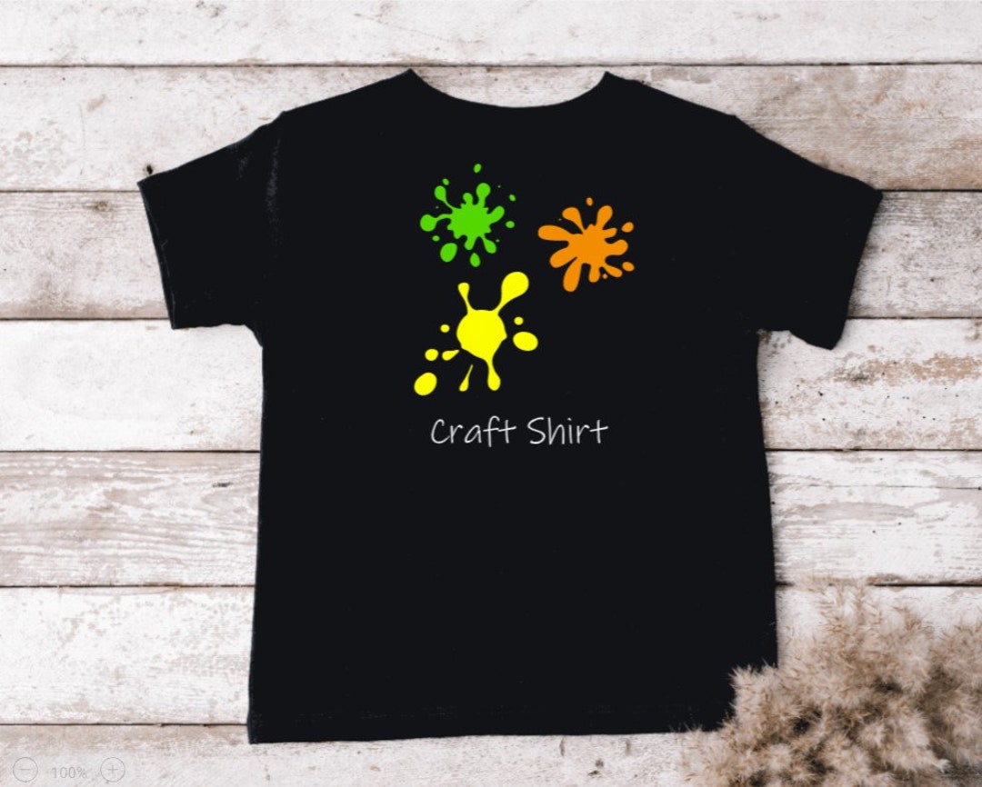 Paint Splatter Tshirt, Arts and Crafts Tshirt for Kids, Toddler Craft Shirt, Craft Shirt for