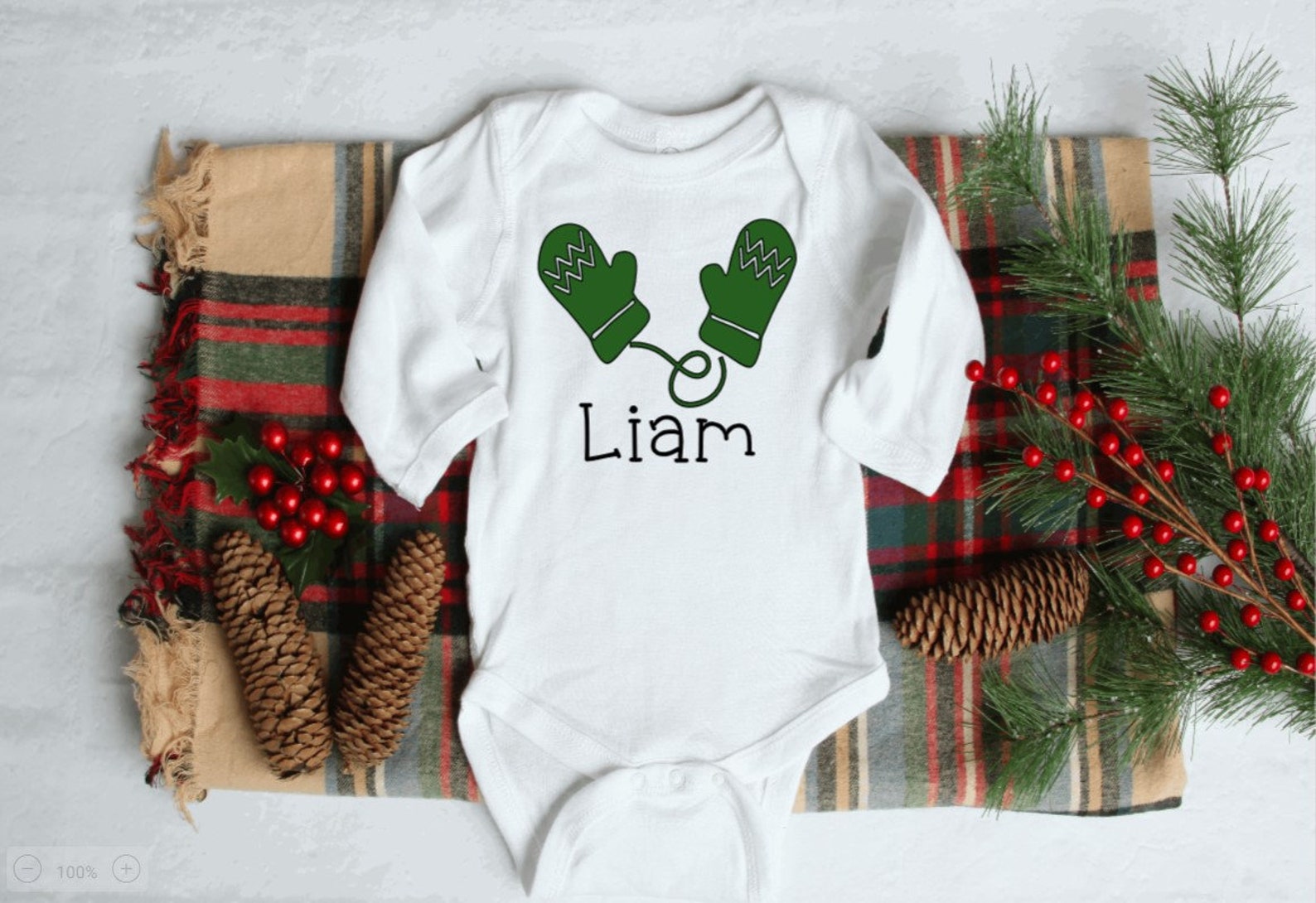 Mitten Onesie Personalized Mitten Baby Onesie Mittens Baby Etsy