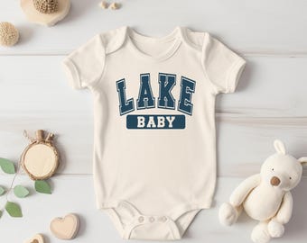 Lake Baby Bodysuit: Summer Cotton Newborn Outfit