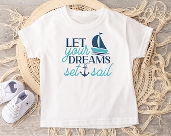 Sailboat Toddler Shirt: Nautical Kids Graphic Tee