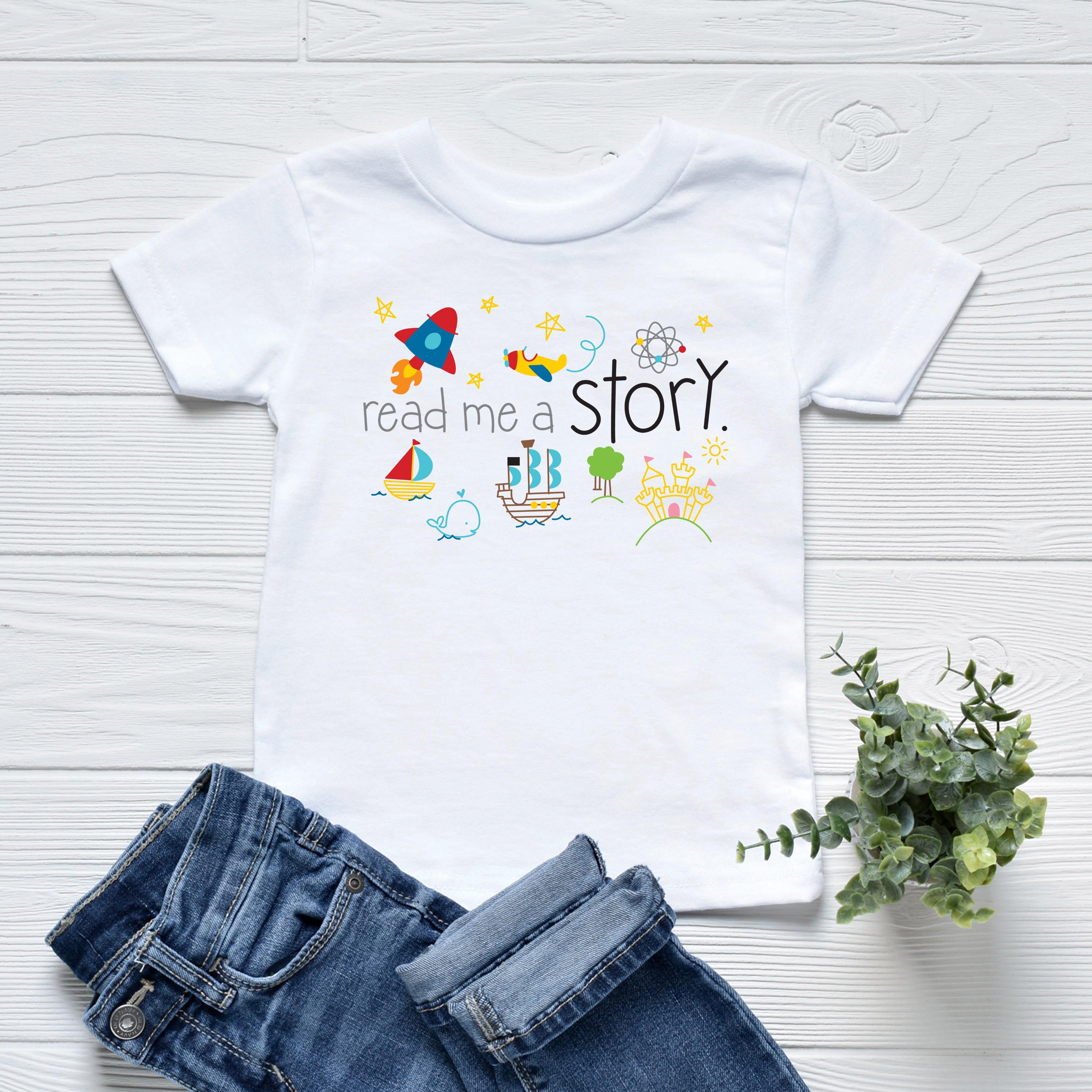 Read Me A Story Shirt, Childrens Book Shirt, Book Lover Shirt, Literary Kids Shirt, Reading Toddler Gift, Toddler TShirt, Read A Book Shirt