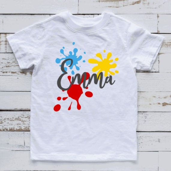 Paint Brush Set Illustration Kids T-Shirt for Sale by