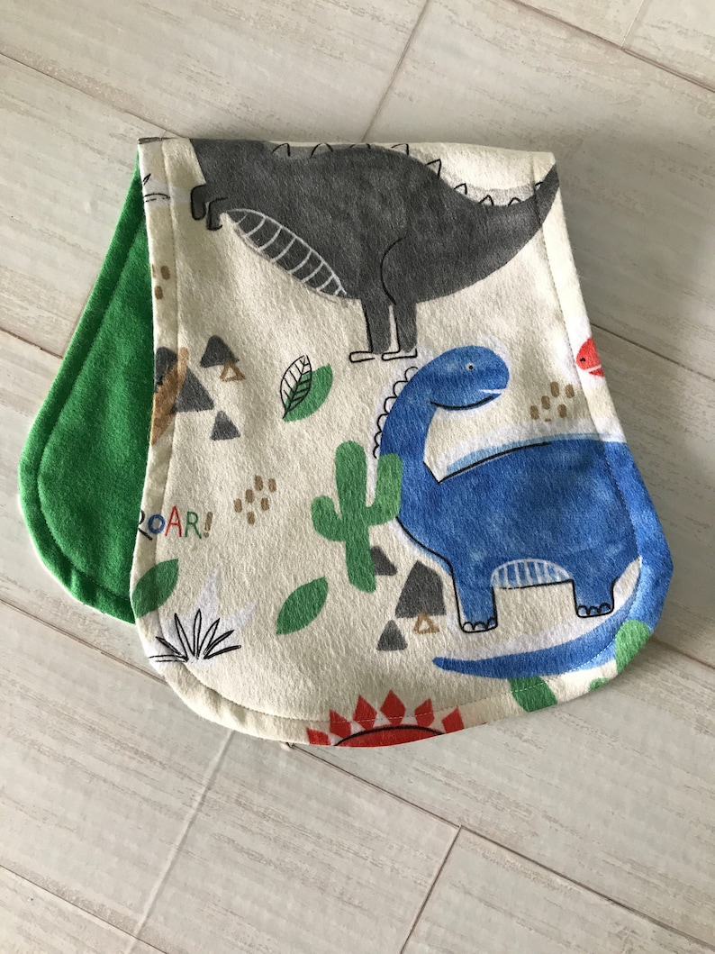 Dinosaur Spit up Cloth Baby Spit up Cloths Custom Burp Etsy