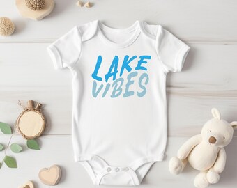 Lake Vibes Baby Bodysuit: Summer Vacation Outfit