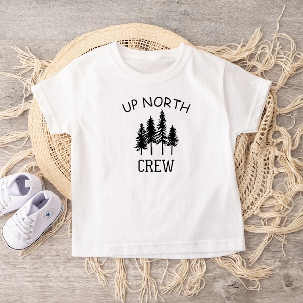Up North Crew Kids Shirt, Up North Michigan TShirt, Michigan Kids Apparel, Up North Shirt, Nature Toddler Shirt, Toddler Gift, Cousins Gift