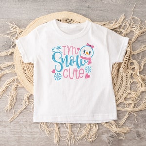 Funny Kids Snowman, Cute Snowman Girl Face, I'm Snow Cute T-shirt, Snowflake Kids Tee, Snowman Toddler Shirt, Cute Snowman T-shirt