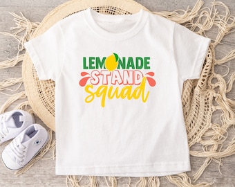 Lemonade Stand Squad Shirt, Lemon Kids Tshirt, Summer Kids Tee, Best Friends Shirt, Summer Family Shirt, Lemonade Stand, Toddler Tshirt