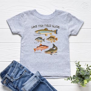 Kids Fishing Shirt, Lake Fish Shirt for Kids, Toddler Nature Shirt, Junior Angler T-Shirt, Educational Fish Tee, Outdoor Kids Top, Lake Gift