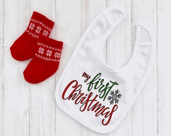 My 1st christmas bib sales