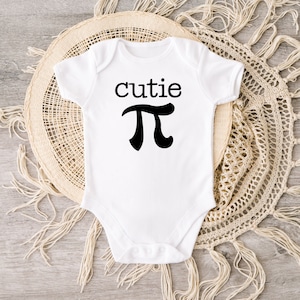Cutie Pi Baby Bodysuit, Pi Baby Bodysuit, Math Nerd Baby Outfit, Math Baby Gift, Pi Day Gift, Nerdy Baby Clothes, Math Teacher Gift