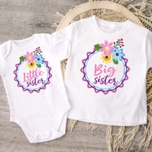 Big Sister Little Sister Shirts, Sibling Sister Set, Sister Shirts, Sibling Matching Shirts, Sibling Shirts, Matching Sister Outfits