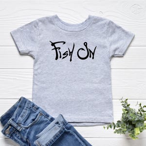 Kids Fishing Shirt, Fish On Shirt, Toddler Fishing Outfit, Kids Outdoor Shirt, Kids Fishing Gift, Summer Tshirt, Toddler Outdoor Apparel