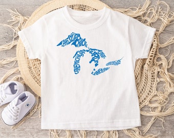 Kids Lake Tee, Michigan Shirt, Great Lakes State, Michigan Apparel, Great Lakes Shirt, Lake Michigan Tshirt, Mitten State Tee, Toddler Gift
