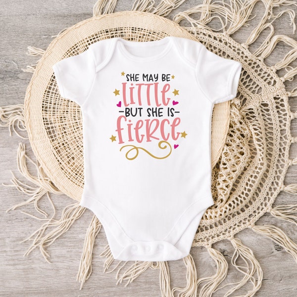 Little But Fierce, Preemie Baby Clothes, Newborn Baby Clothes, Preemie Baby Girl, Baby Girl Clothes, Take Home Outfit, New Baby Gift