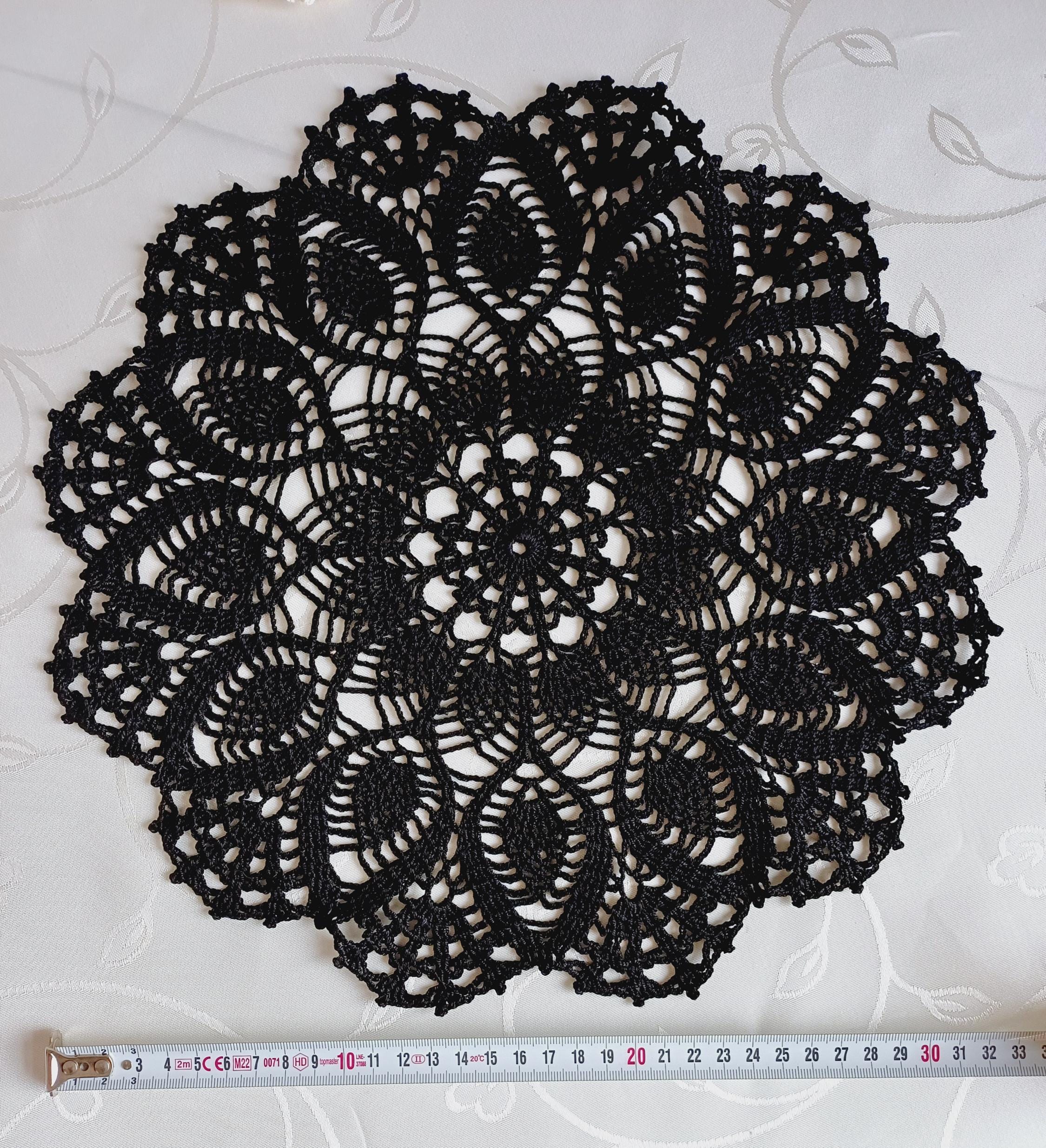 Round Crochet Cotton Doily.crochet Centerpiece. 13 " /33 Cm. - Etsy