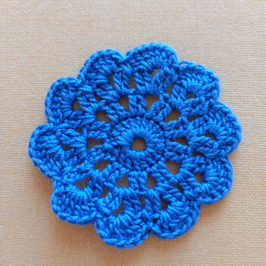 Lot of 7 Colorful Mini Doily / 1.975 Cm / Crocheted Doilies / Crochet ...