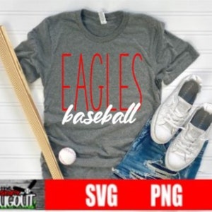 Eagles Baseball SVG | Cut File | Cricut File | svg files for cricut | baseball svg |sport svg |team sports svg |team svg |baseball shirt svg