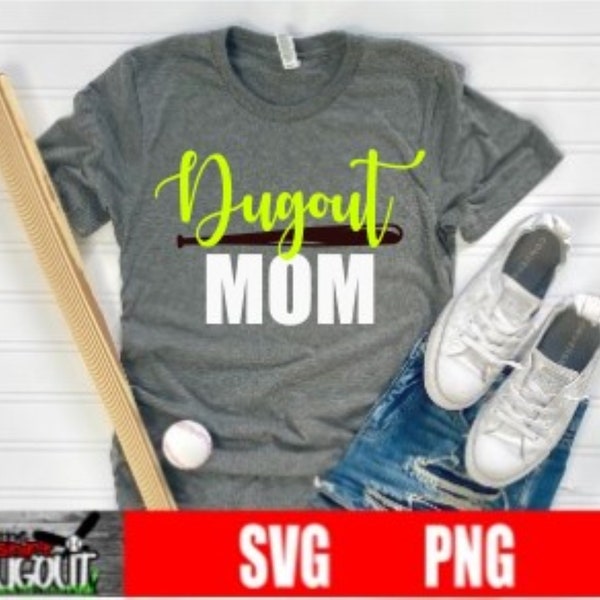 Dugout Mom SVG | Cut File | Cricut File |svg files for cricut |softball svg |sport svg |softball shirt svg