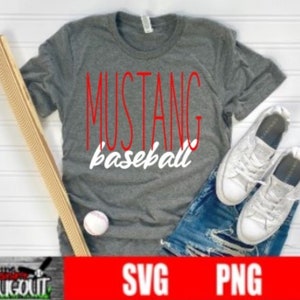 Mustang Baseball SVG | Cut File | Cricut File | svg files for cricut |baseball svg |sport svg |team sports svg |team svg |baseball shirt svg