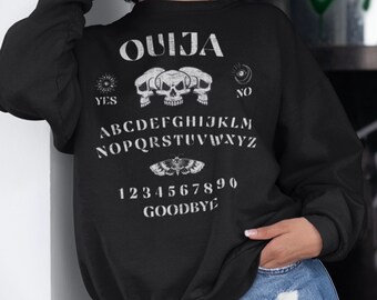 Ouija Board Grunge Sweatshirt, Grunge Aesthetic Clothing, Pastel Goth Clothing, Witchy Spirit Board Sweatshirt, Witchy Halloween Shirt