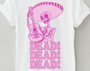 Funny Halloween T-shirt, Day of the Dead Party Shirt, Dia de los Muertos Skeleton, Cute Halloween Party T-shirt, Happy Halloween Graphic Tee