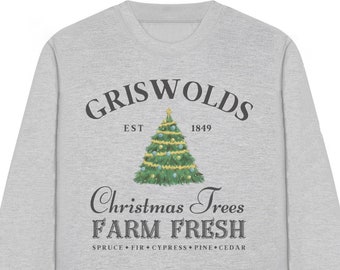 Womens Cosy Christmas Jumper, Christmas Vacation Tree Sweatshirt, Funny Holiday Sweater, Griswold Christmas Tree, Jolliest Bunch Sweatshirt