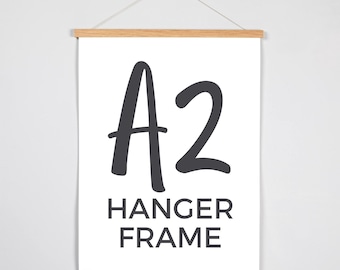 Appendiabiti per poster A2, cornici magnetiche in legno, cornice minimalista per arte della parete, appendiabiti magnetici in legno, cornici per poster grandi