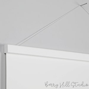 Paesaggio con cornice appendiabiti bianca, cornice minimalista A2, grande cornice per poster, espositore d&#39;arte sospeso, appendiabiti grande, A4 A3 A2 A1 Decorazioni per la casa