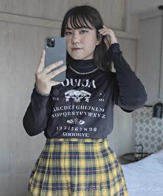 T-Shirt Uomo Con Stampa Tavola Ouija, Gotica, 100% Cotone, Taglie S-XXXL