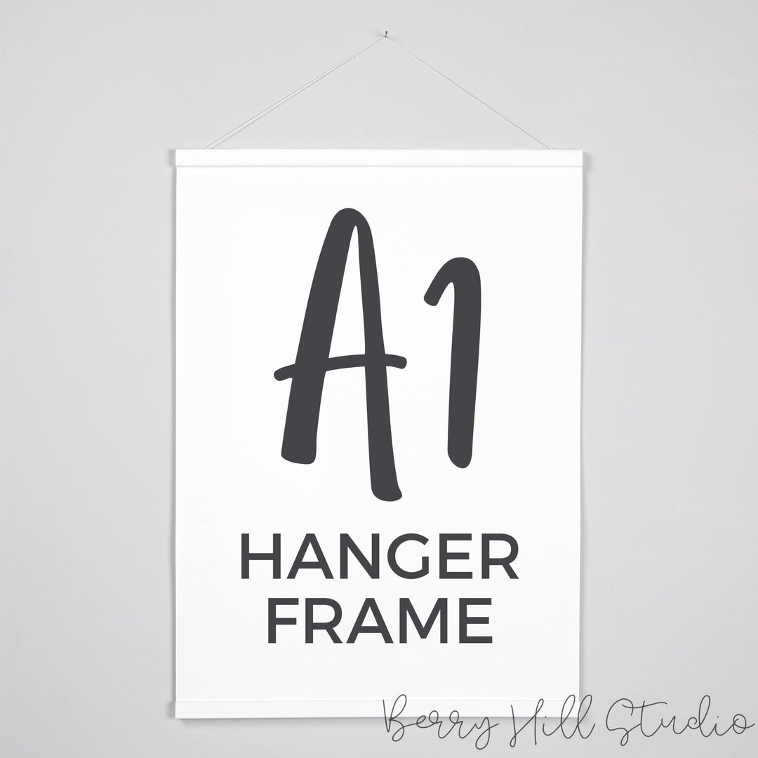 A1 Poster Hanger Wooden Poster Frames Minimalist Etsy