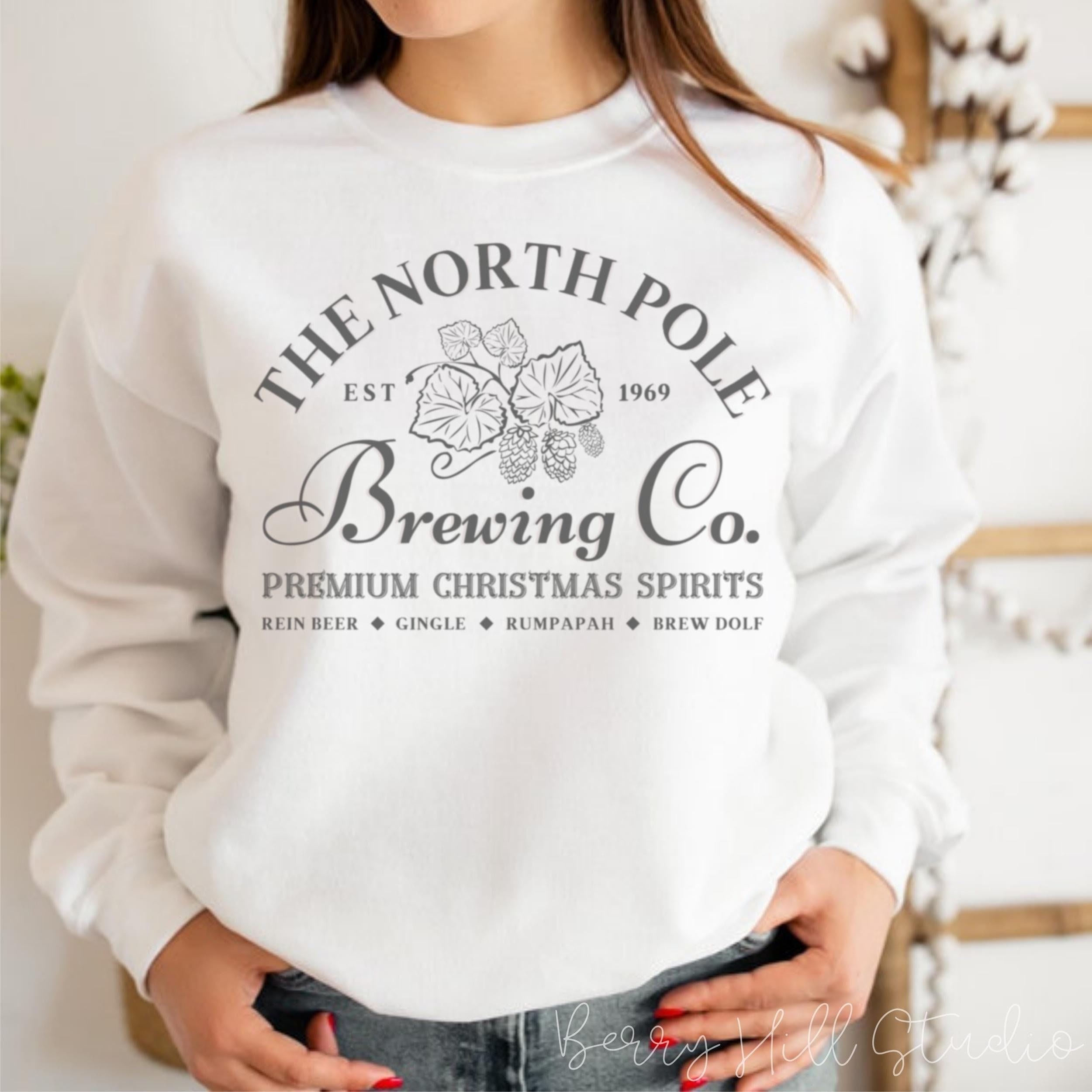 The North Pole Brewing Co. Christmas Jumper Funny Xmas - Etsy