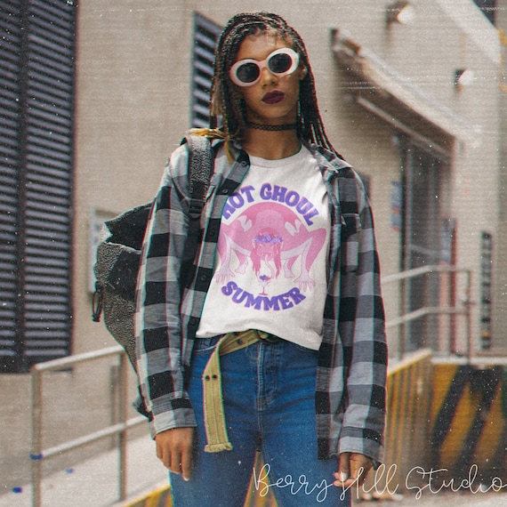 Hot Ghoul Summer, Summer Goth, Retro Inspired Tee, Hot Girl Summer