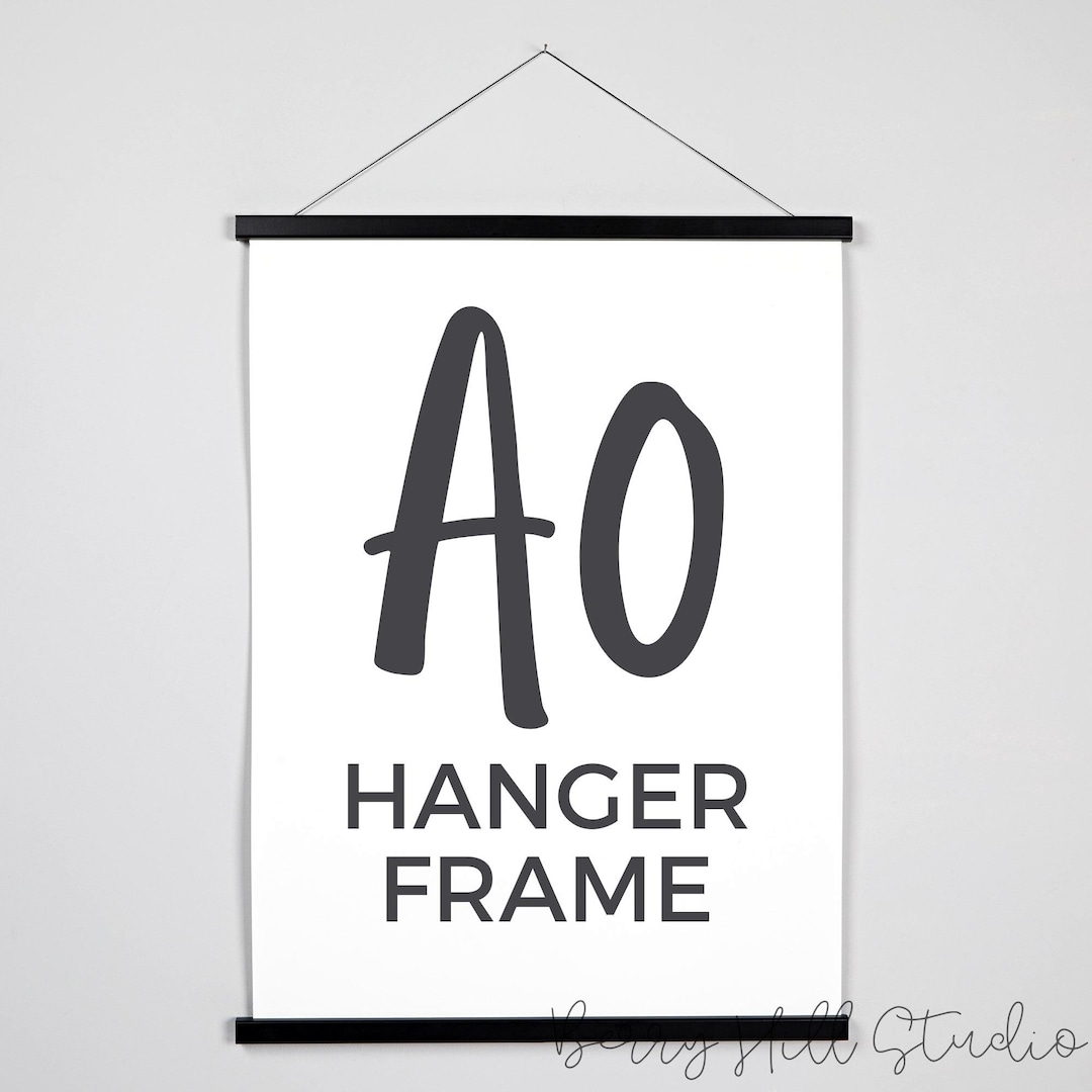A0 Poster Hanger Wooden Poster Frames Minimalist Etsy