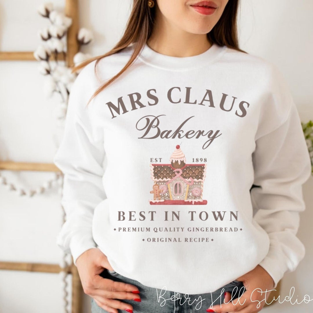 Cosy Christmas Jumper Mrs Claus Gingerbread Bakery Funny - Etsy