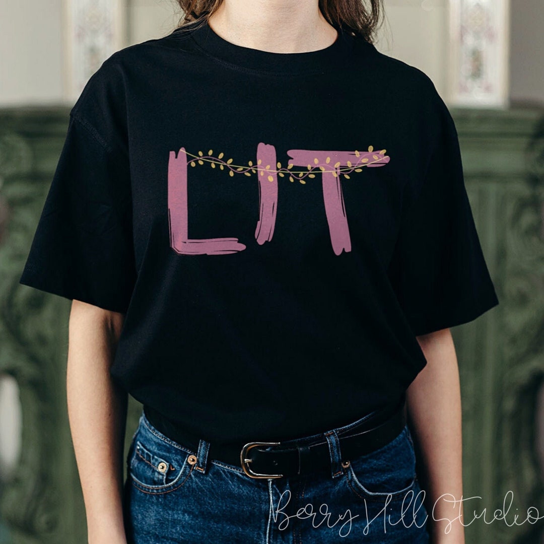 Funny Womens Shirts, Funny Party Shirt, Lets Get Lit Tshirt, Shirts