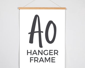 A0 Poster Hanger, Wooden Magnetic Poster Frames, Minimalist Wall Art Frame, Wooden Magnetic Hanger, Large Poster Frames, A0 Frame