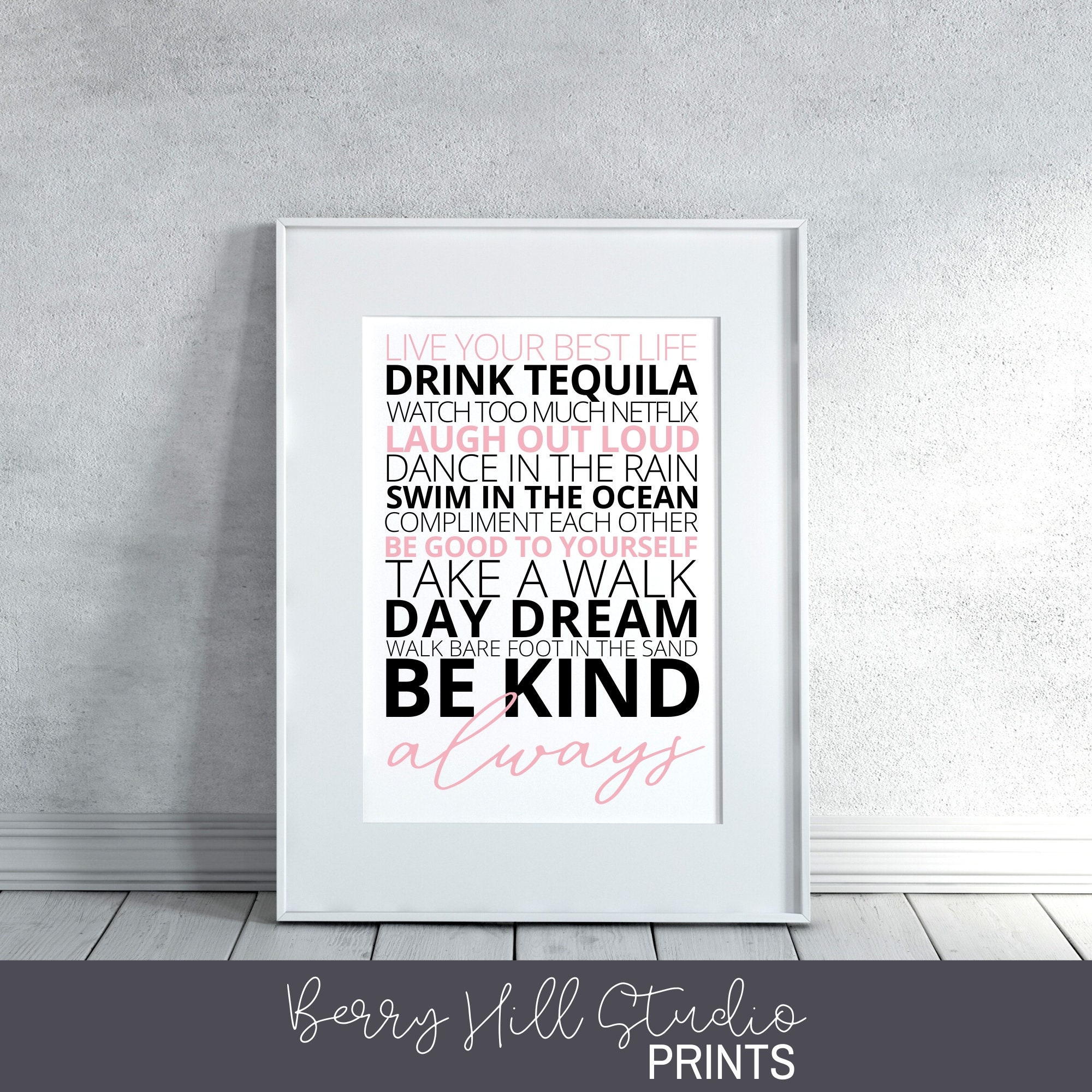 Living My Best Life Printable Wall Art Wall Art Poster Print Etsy