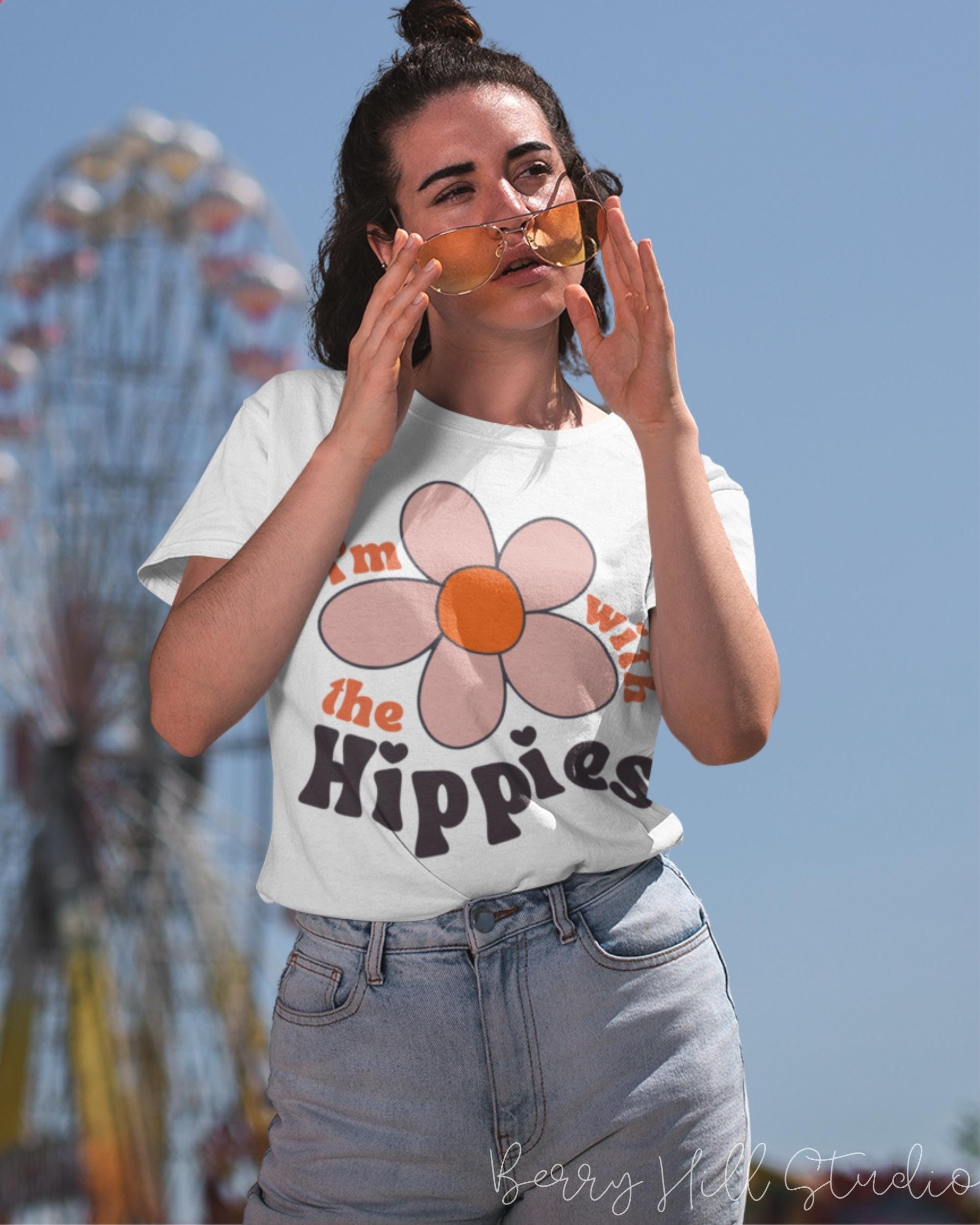 Hippie T Shirt Flower 70s Aesthetic Tee - Etsy
