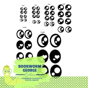 DIY Felt eyes -SVG File - Crochet and Knitting Eyes