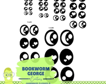 DIY Felt eyes -SVG File - Crochet and Knitting Eyes