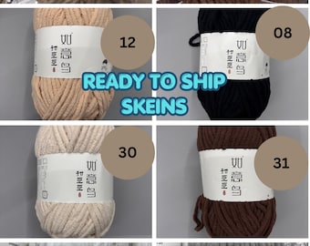 Domiyarn Sweet Bean – Skin Tones & Neutral Collection - Chenille Yarn 100GR