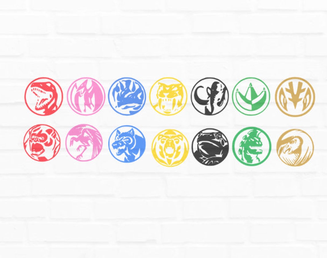 Power Ranger Coins Digital File - Etsy