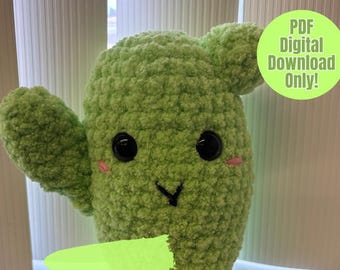かぎ針編みのサボテンの編み図 – 編みぐるみぬいぐるみ – インスタントデジタルダウンロード