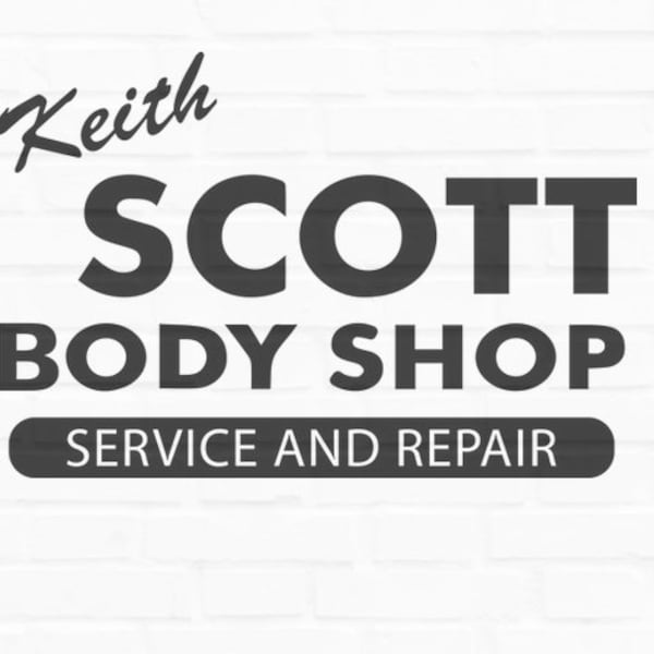 One Tree Hill - Keith Scott Body Shop - SVG - Ravens - Lucas Scott - Dan Scott - Nathan Scott
