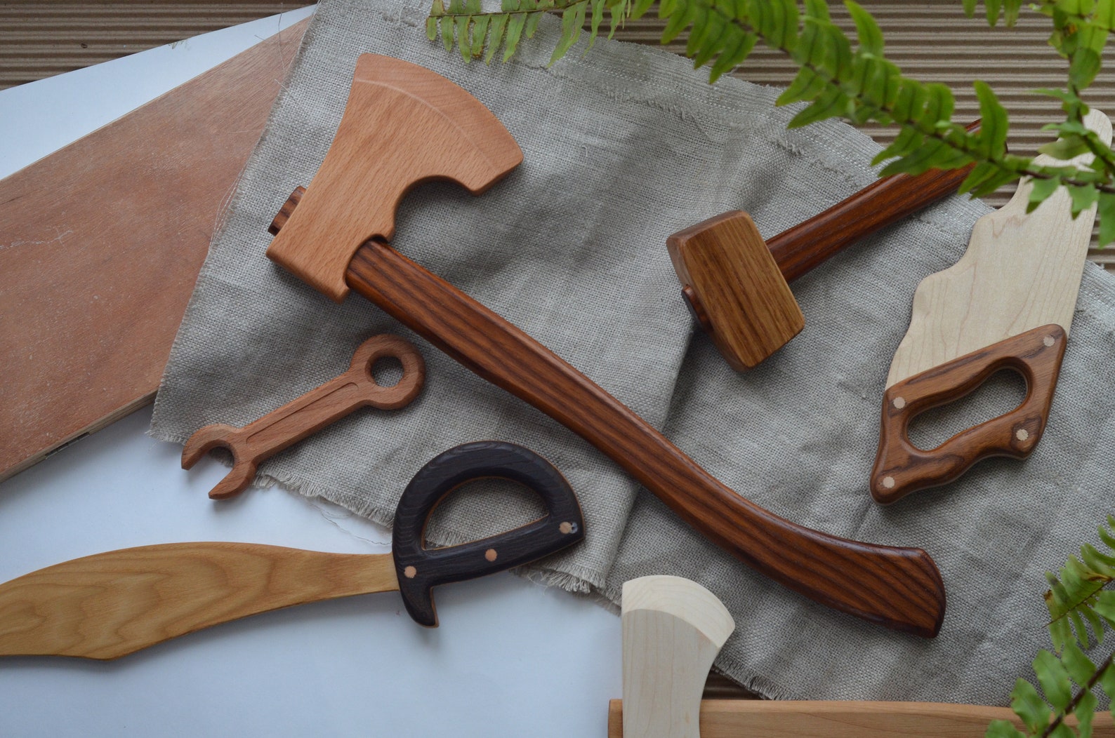 Wooden axe for boy Wooden big axe toy Waldorf inspired Etsy