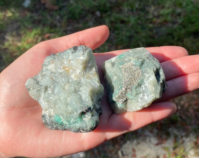 Natural Emerald In Matrix Raw Stone Rough