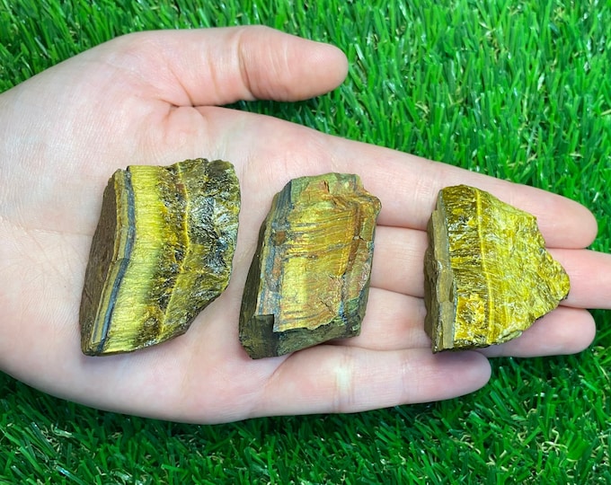 Natural Tiger's Eye Raw Stone Crystal Chunk